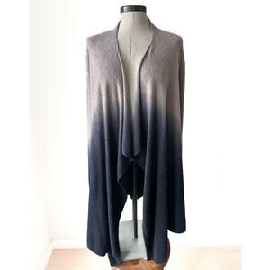 Barefoot Dreams CozyChic Lite Ombre Cardigan Drape Cozy Open Front Luxe Lounge